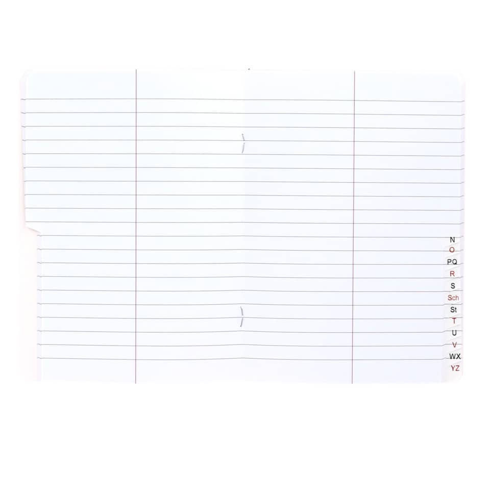 Notizblock, Linierte Seite, Schöne Linien, A4 Format, Papier