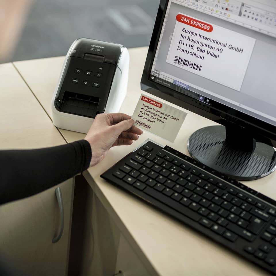 Kassenscanner, Etikettendrucker, USB-Scanner, Beschriftung, Barcode-Label