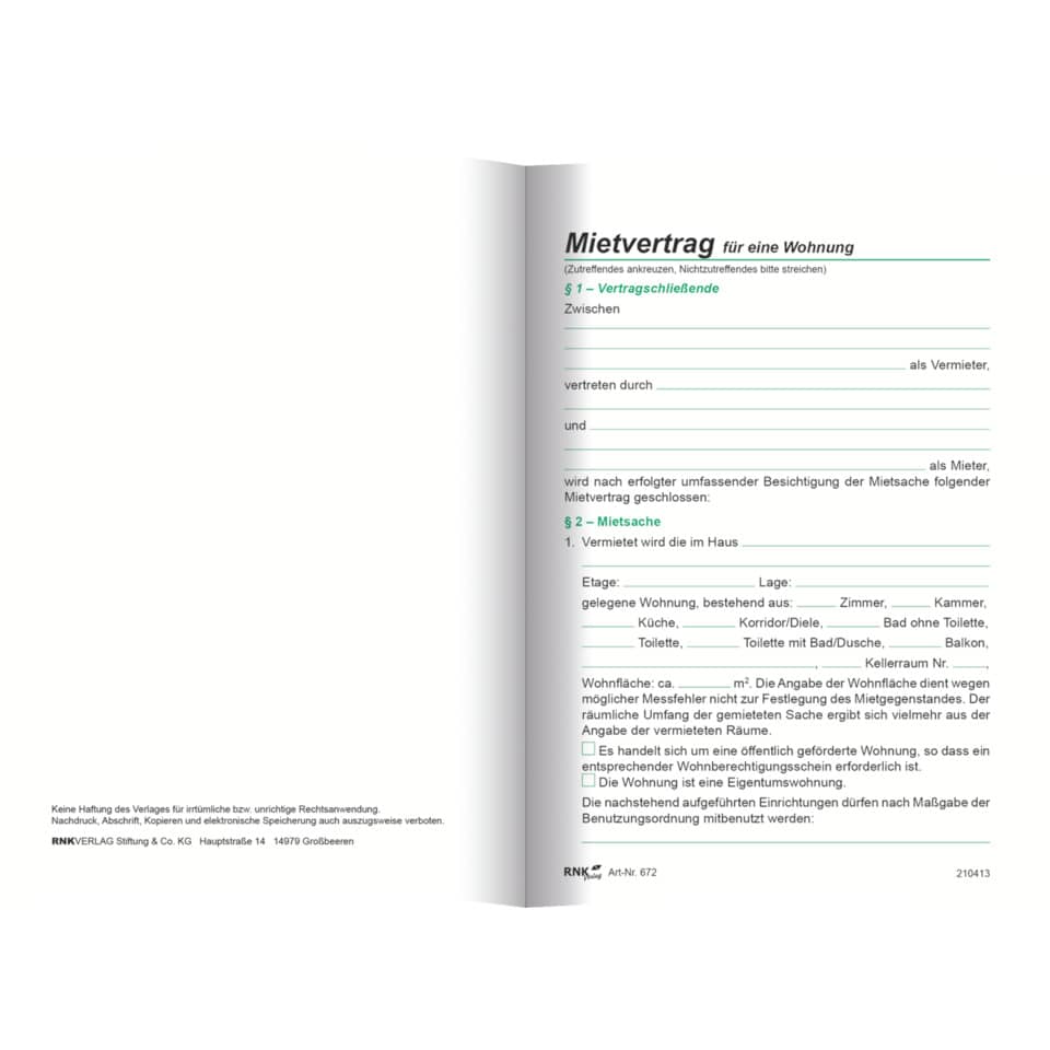 Mietvertrag, Wohnung, Dokument, Vertrag, Formular