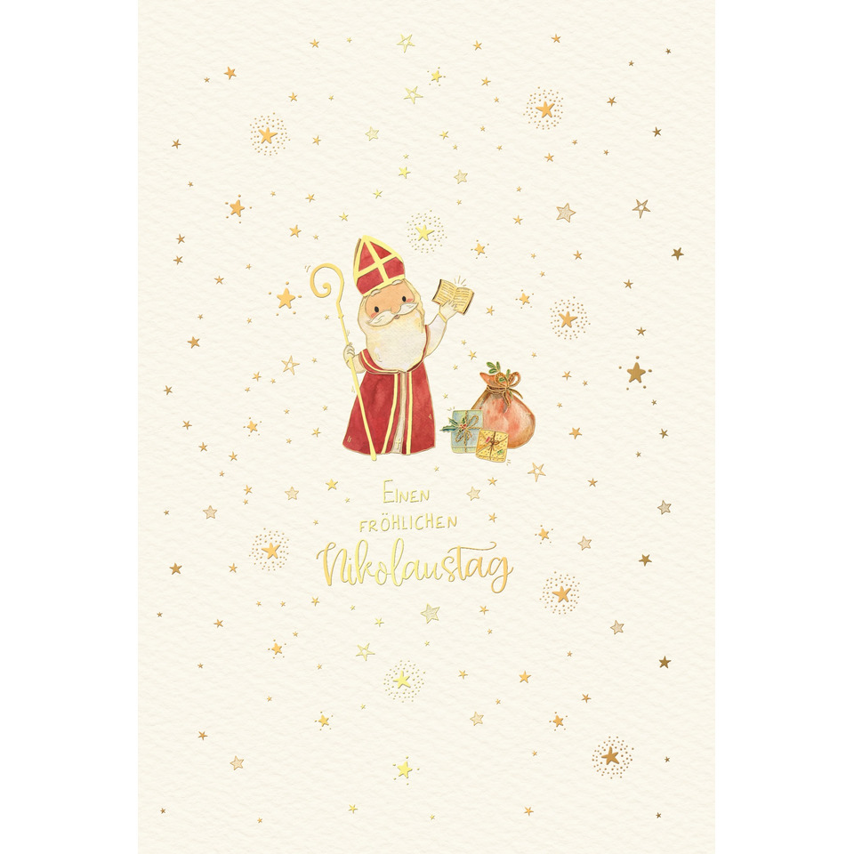 Nikolaus, Sankt Nikolaus, St. Nikolaus, Weihnachtsmotiv, Pastellartiges"