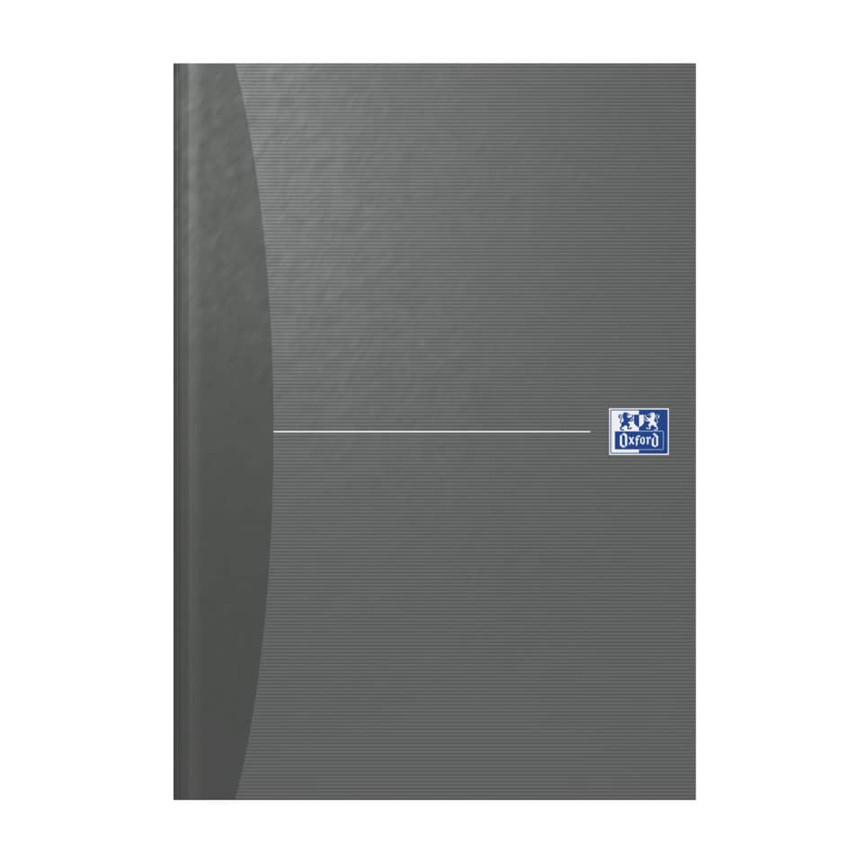 Notizblock, Spiralblock, A4, Grau, Oxford-Logo