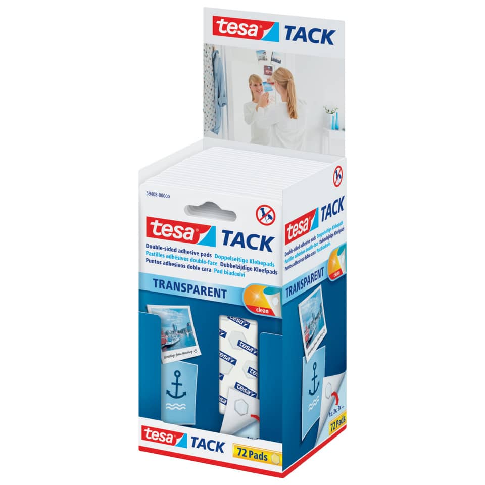 Transparente Pads, Klebepads, Tack, 72 Stück, Anker-Design