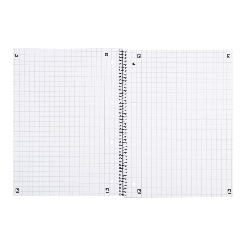 Notizbuch, Spiralfeder, Gitterpapier, leere Seiten, Spiralbindung, Spiral notebook, Notizbuch, Grid paper, Gitterpapier, Doppelseite