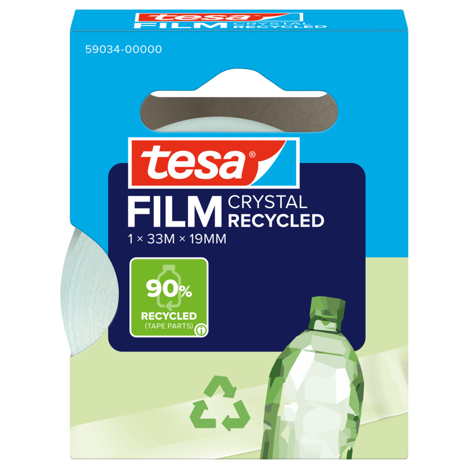 recyceltes film, Kristall, Abdeckband, tesa, 1x33m