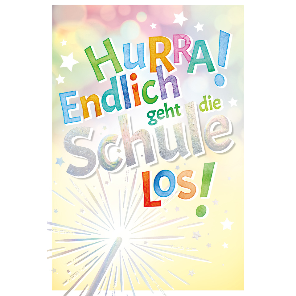Grußkarte, Schnellschule, Schule, Explosion, Lichter