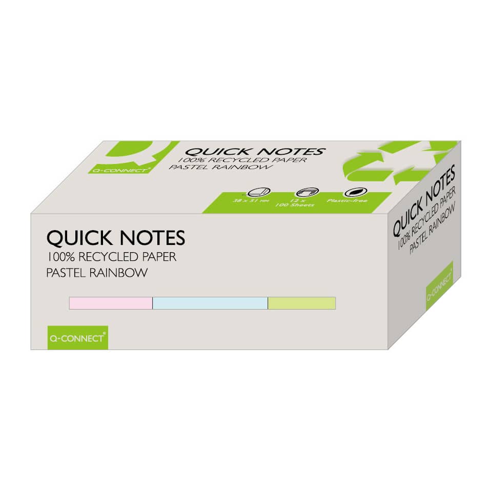 notizblock, papier, pastellregenbogen, recyceltes papier, quick notes