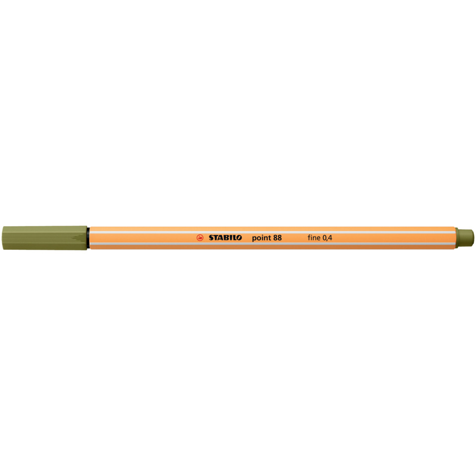 Linienmarkierstift, orangefarbener Bleistift, STABILO, point 88, fein 0,4