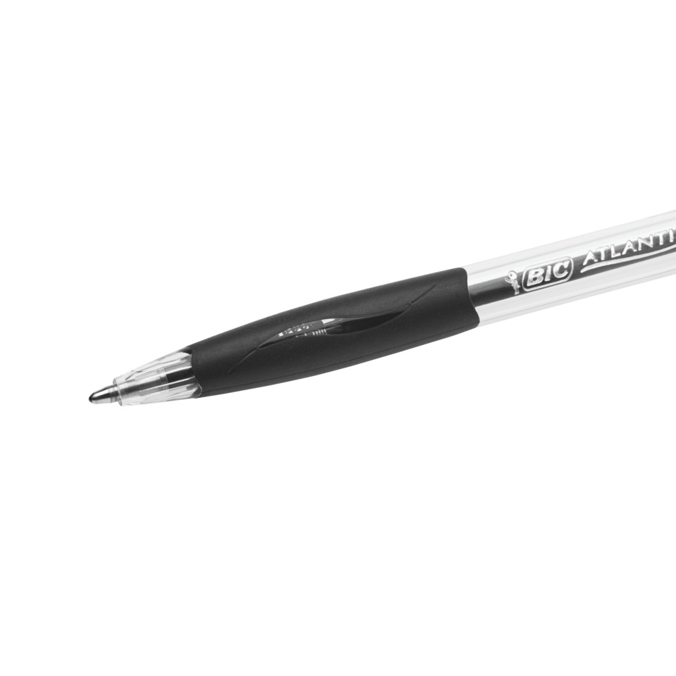Kugelschreiber, Kugelschreiber-Spitze, Gummigriff, Schwarz, Ballpoint