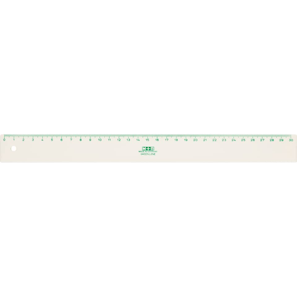 Lineal, Transparent, 30 cm, Messschiene, Holzruler