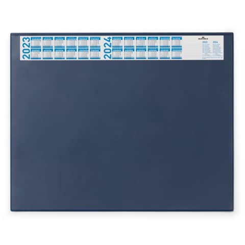 Schreibunterlage mit Jahreskalender, PVC, 650 x 520 mm, 2 mm, dunkelblau DURABLE 7204 07