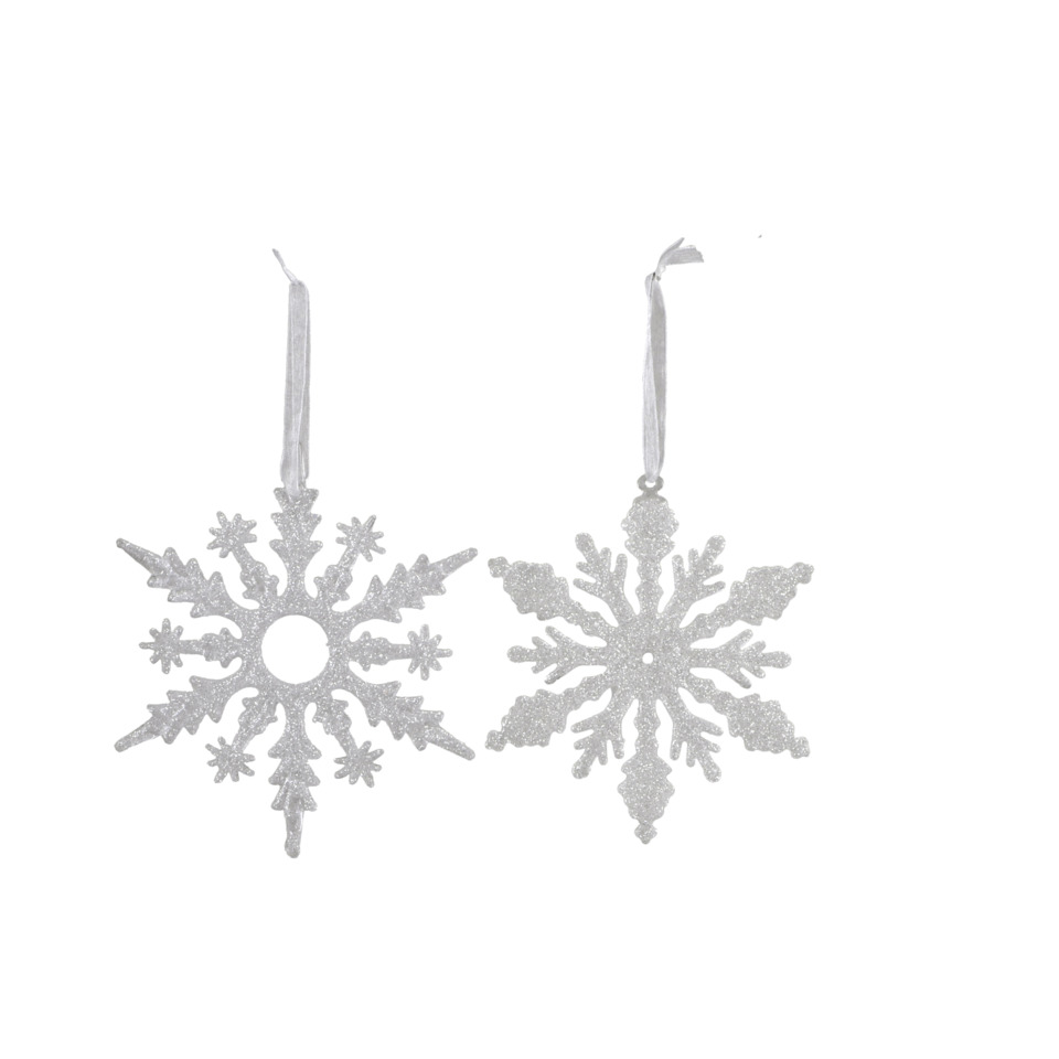 Schneeflocke, Glitzer, Weihnachts Ornament, Anhänger, Deko