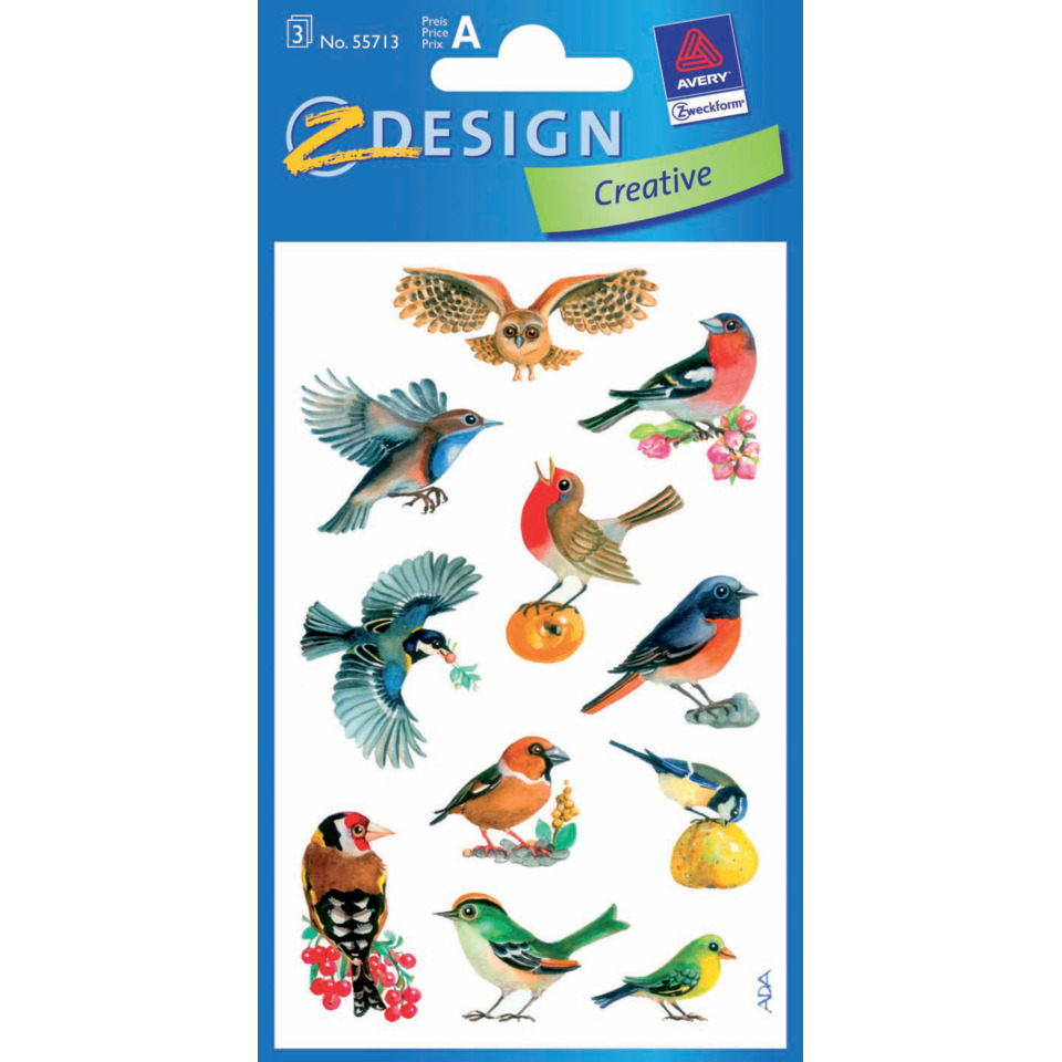 Vogelnachbarn, Aufkleber, Sticker, Vogeldesign, Tiermotiv