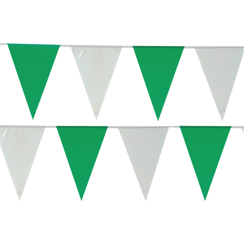 Wimpelkette, Papierflaggen, Girlande, Grüne Muster, Dekoration