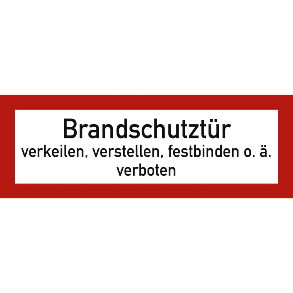 Brandzeichen, Brandschutz, Tür, verbot, Banner