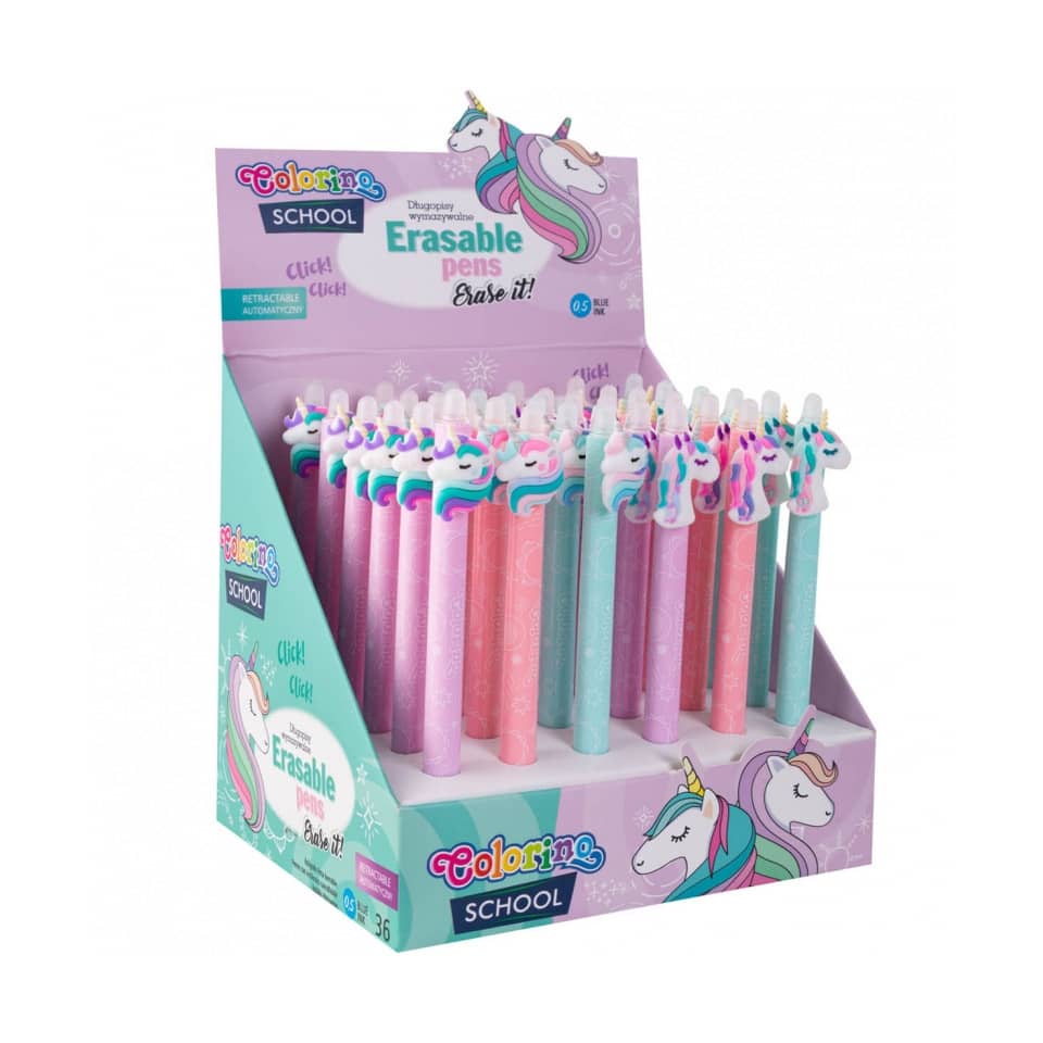 Erasable Stifte, Einhorn-Stifte, Schulbedarf, Pastellfarben, Rückziehbar
