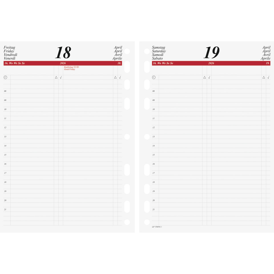 Kalender, Tagesplaner, Seite, Zweier Tage, Layout