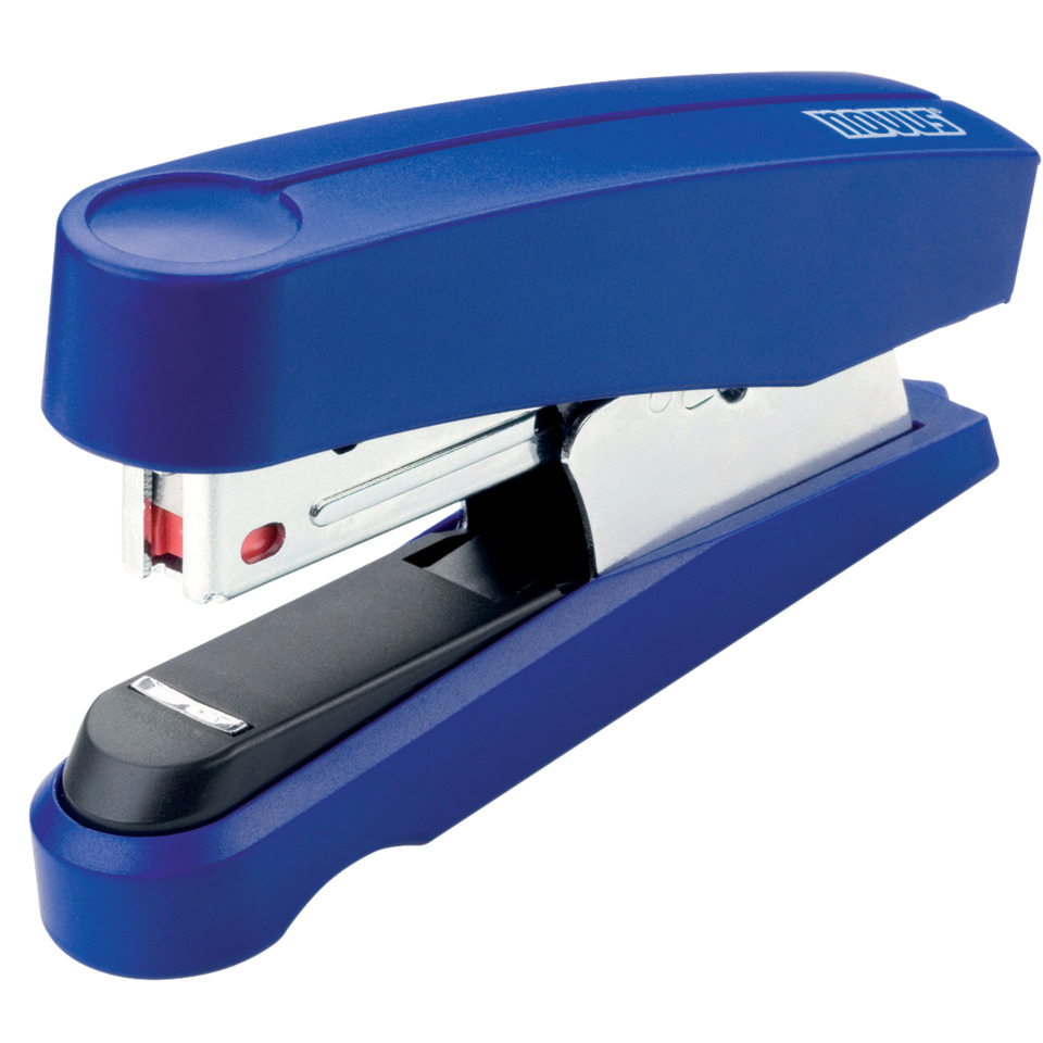 Schreibstahlstapler, Bürohefter, Stahlschraubreihe, Heftgerät, Blau
