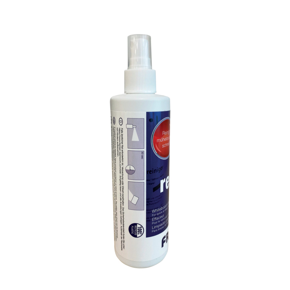 Reinigungsmittel, Spray, Flasche, Whiteboard-Reiniger, Schutzverschluss