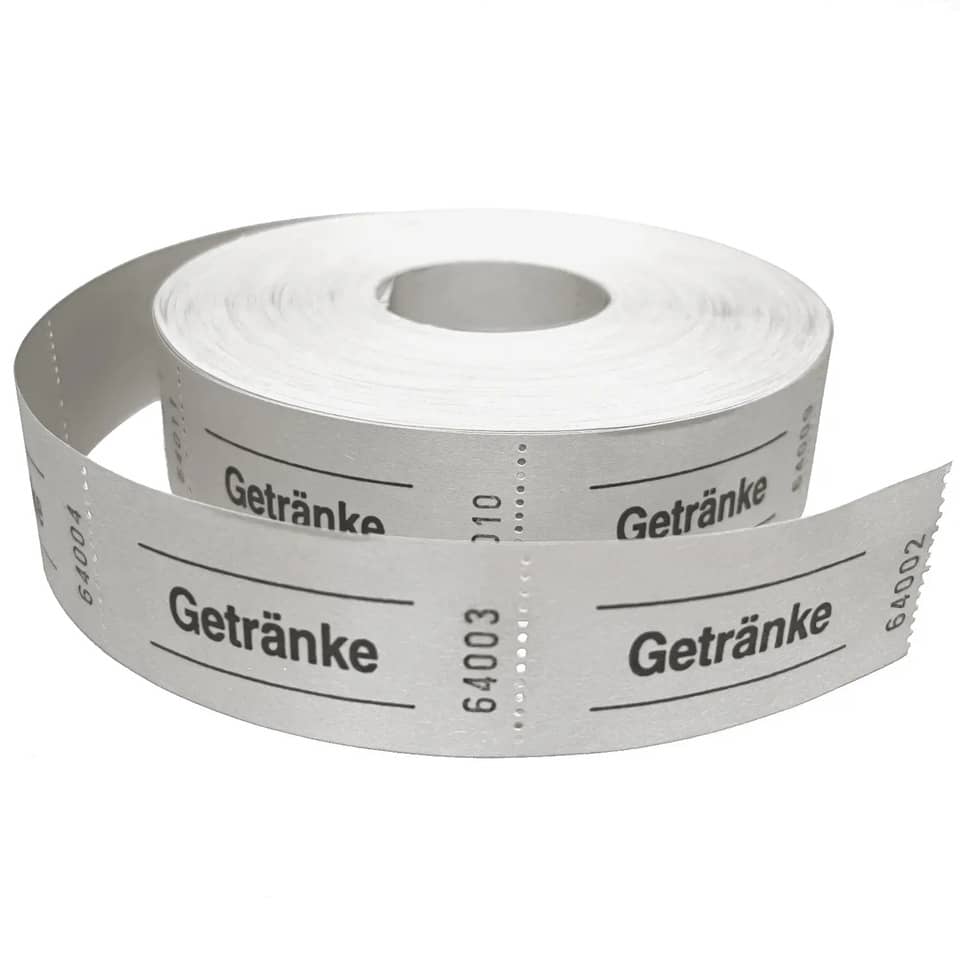Etikettenrolle, Getränkeetiketten, Barcodeschnitt, Papieretiketten, Rollenetiketten