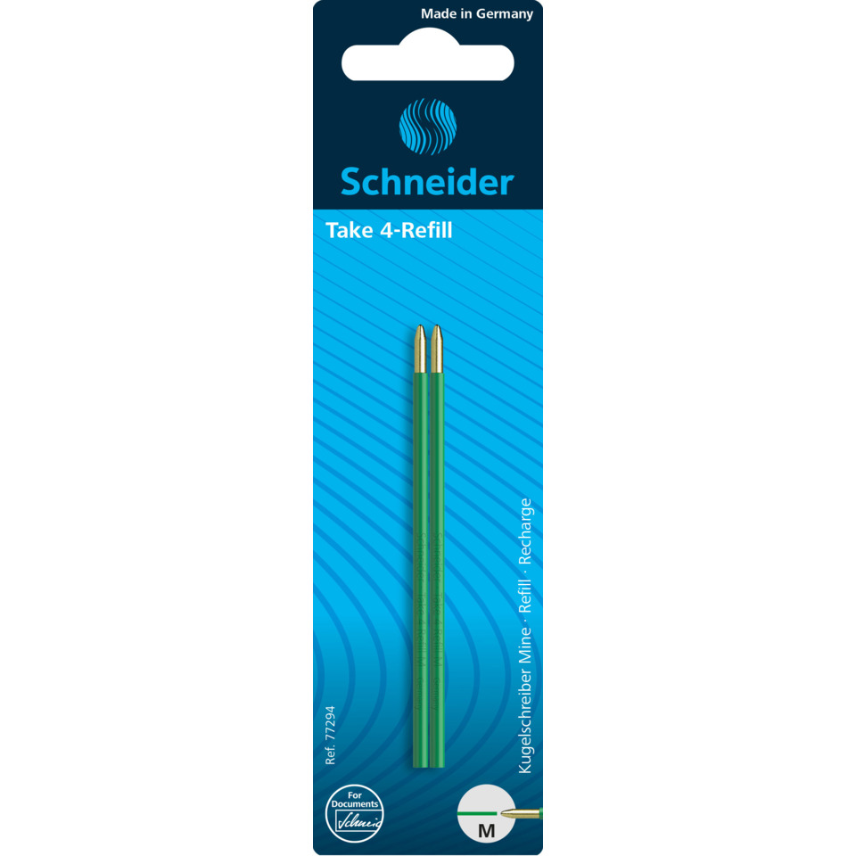 Kugelschreiber, Mine, Nachfüllung, Grün, 2er-Pack