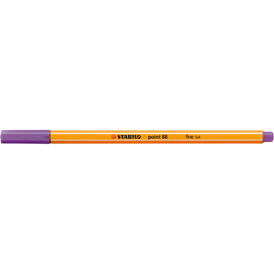 Marker, Korrekturmarker, orangefarbig, lila Deckel, Fineliner