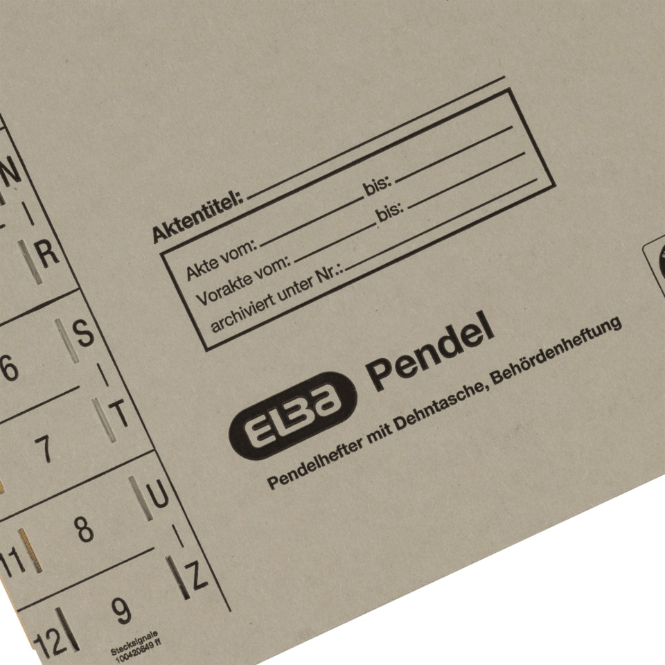 Pendelhefter, Archivbox, Deutsche Post, Klarsichtteil, Etikettensammler, Pendel, Pendelhefter, Akte, Kartenformat, karton
