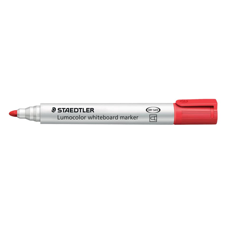 Lumocolor, Whiteboard Marker, Rote Kappe, Trockensicher, Staedtler