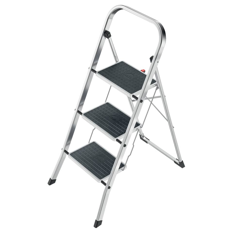 leitern, dreistufige leiter, antirutschstufen, Aluminium, faltbar