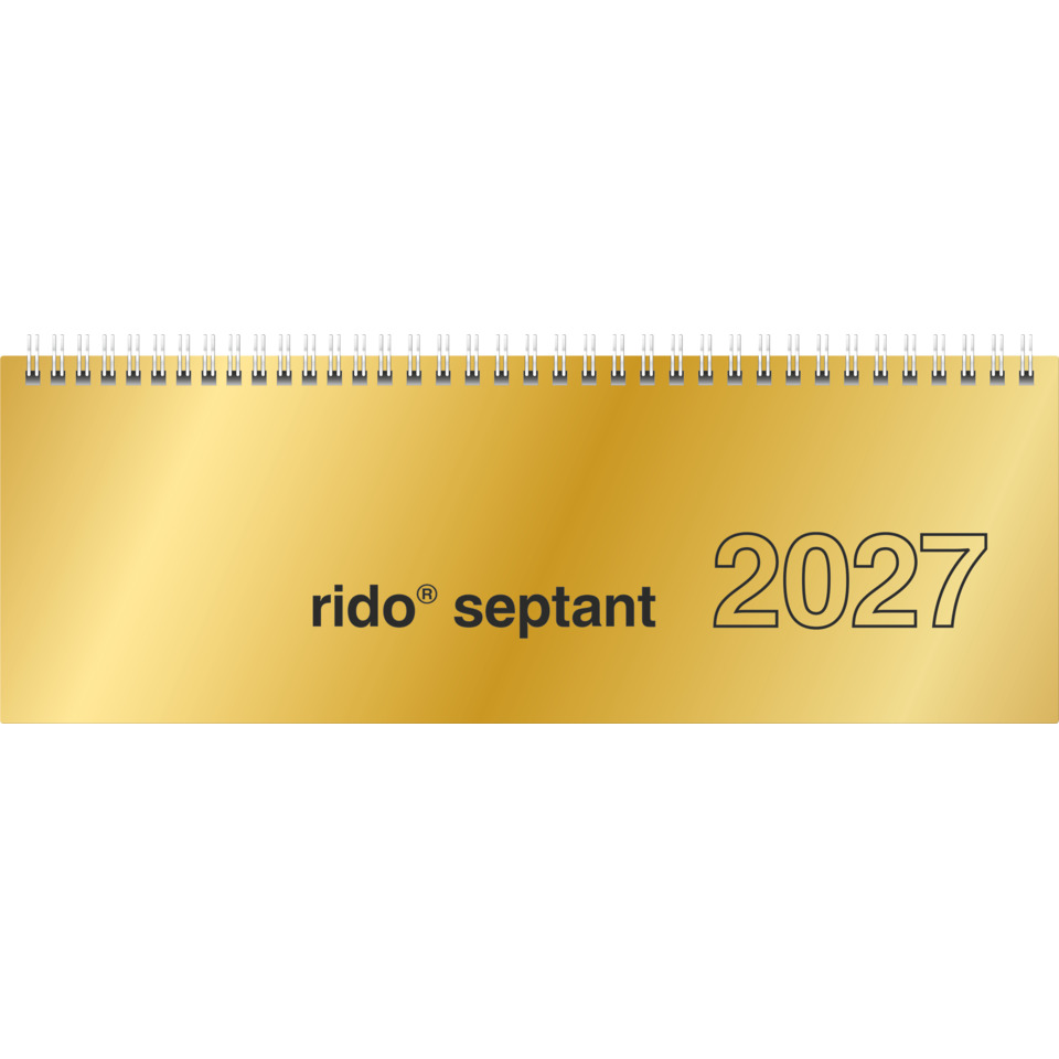 Kalender, Wandkalender, Gold, Spiralbindung, Jahreskalender