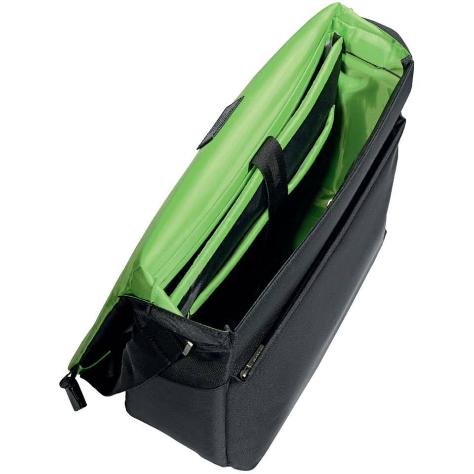Messenger bag, Kuriertasche, Schultertasche, Nylon, grün Innenfutter, Städtische Tasche