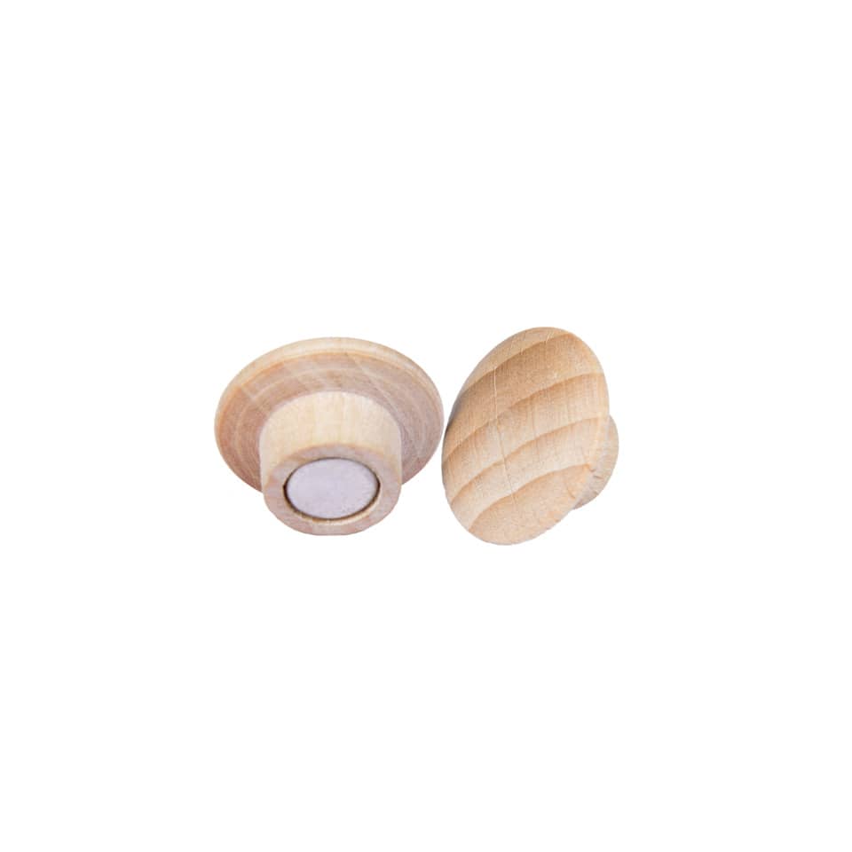 Holzknopf, Holzknopf aus Holz, Holzknöpfe, Runder Knopf, Naturholz