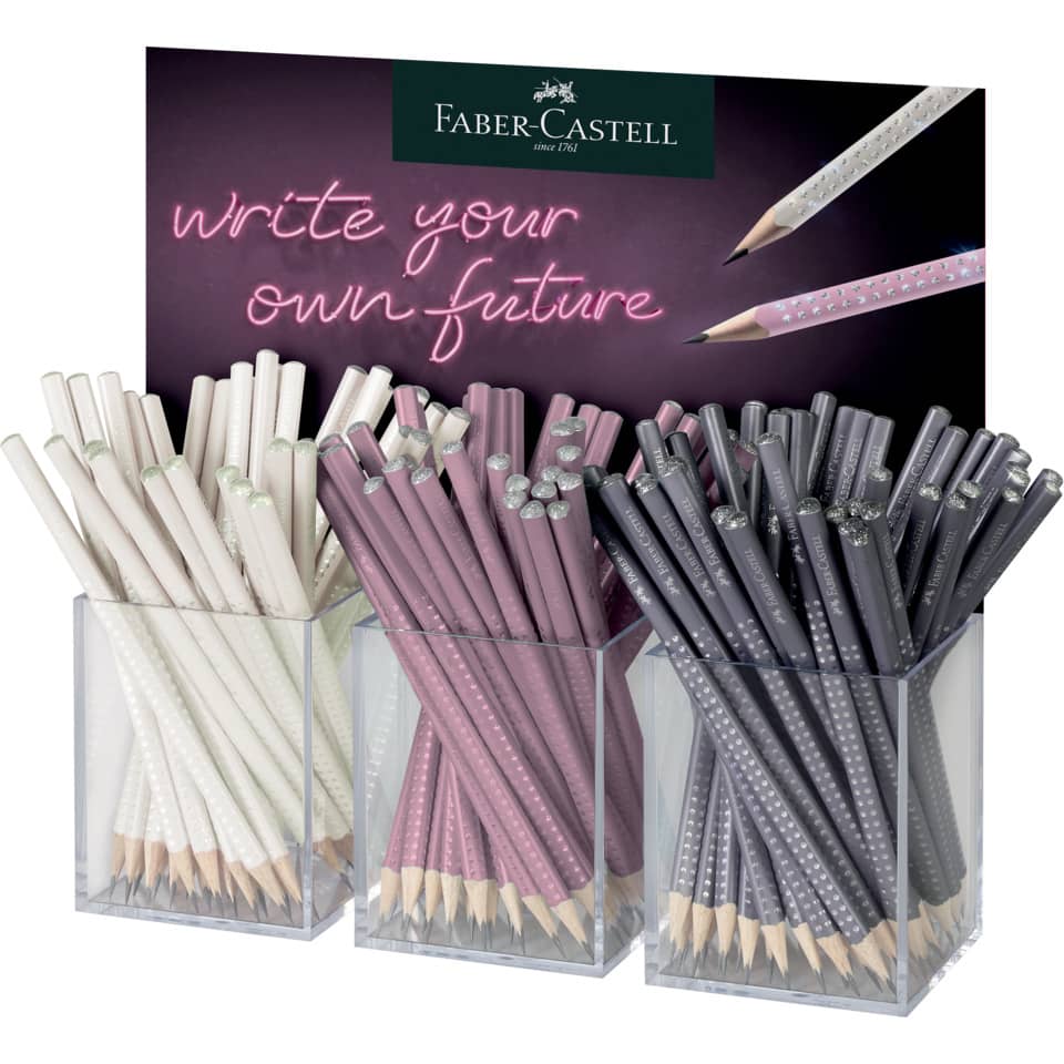 Bleistift Sparkle sortiert  im Thekendisplay FABER CASTELL 118226