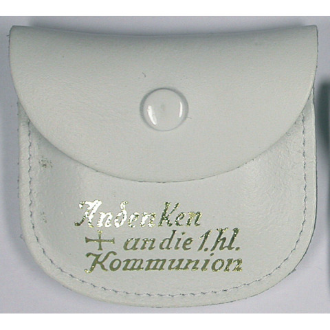 Rosenkranzetui Leder, weiß  62/223