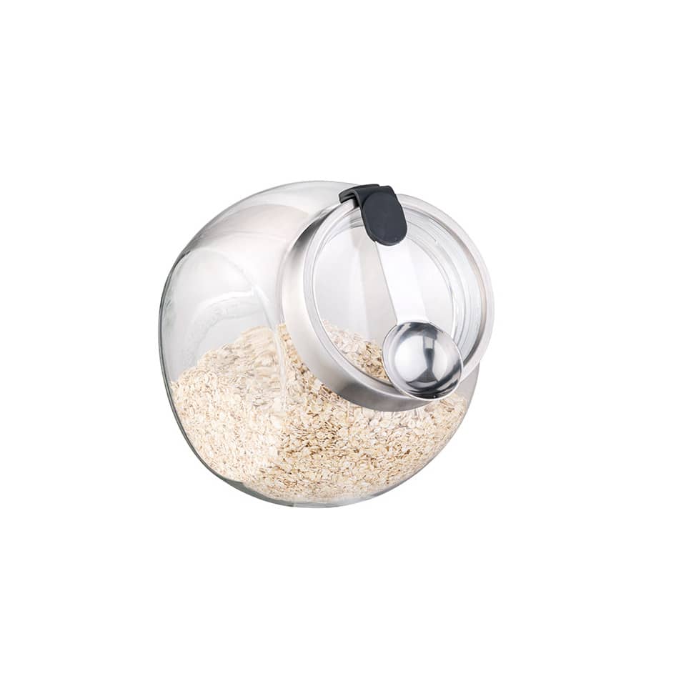 Glasbehälter, Hafer, Müslibehaelter, Schüssel mit Deckel, Küchenbehälter