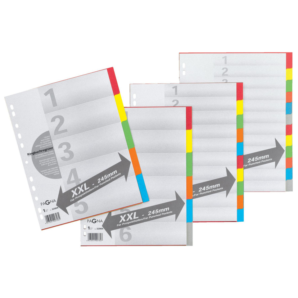 A4 pockets, Ringbuchregister, Trennblätter, Punched pockets, PP Folien?