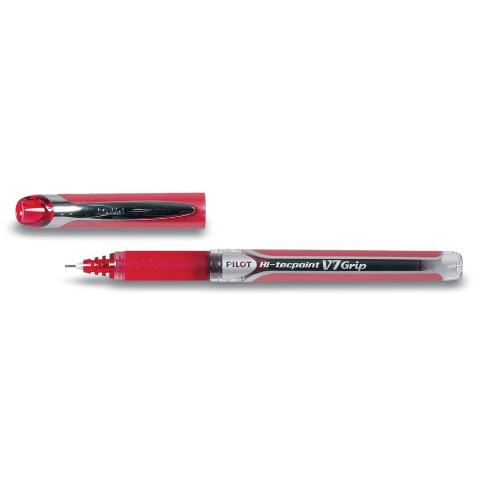 Kugelstift, Tintenroller, Kugelschreiber, rot, V7Grip
