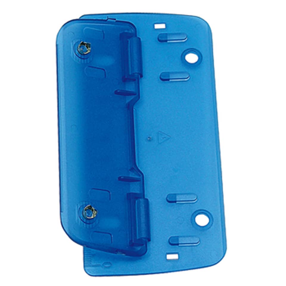 Blue case, Kunststoffgehäuse, Rückseite, Batterieklappe, Scharnierdeckel