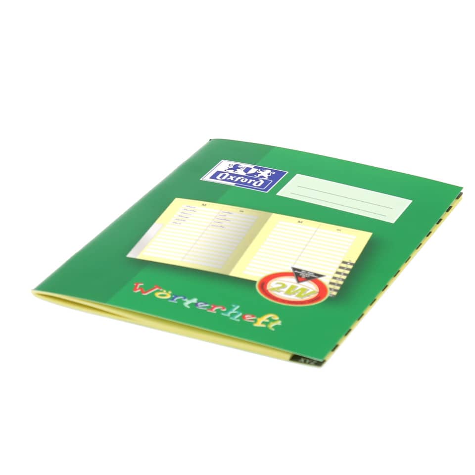 Notizblock, Halter, Grüne Mappe, Oxford-Logo, Wörterbuch-Layout