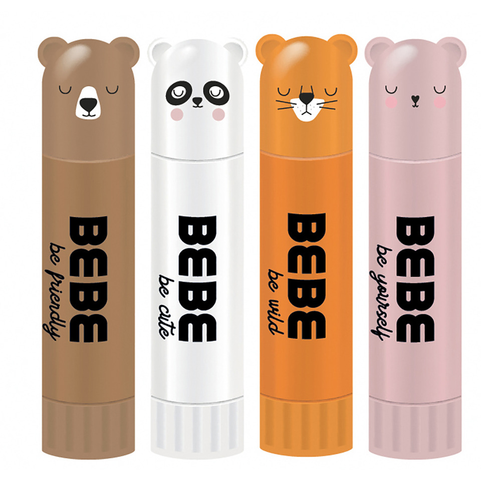 Lipgloss?, lip balm, Bärendesign, verschiedene Farben, niedliche Gesichter