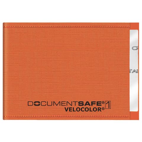 Kreditkartenetui Documentsafe orange   Polypropylen 90x63mm VELOCOLOR 3271 330