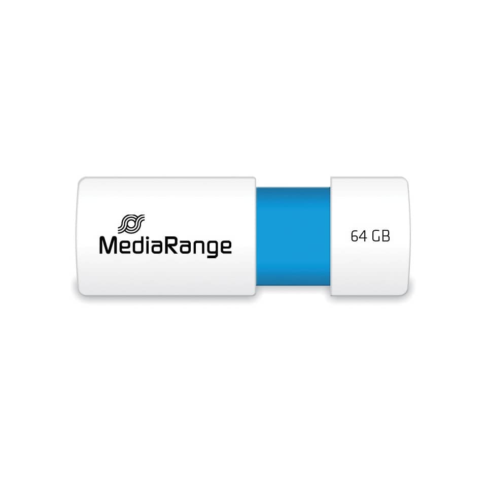 USB-Stick, MediaRange, 64 GB, Flash-Speicher, USB-Covered