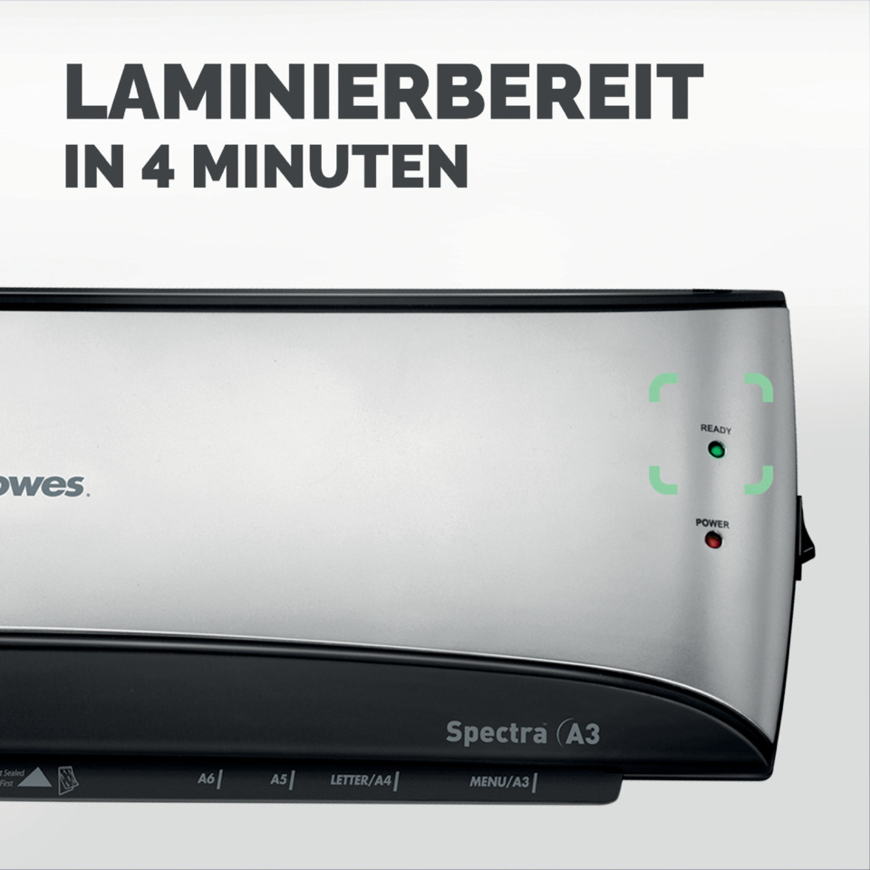  Laminiergerät,  Dokumentenpresse?,  Heißprägen?,  SpektrA3?,  Ready-Status