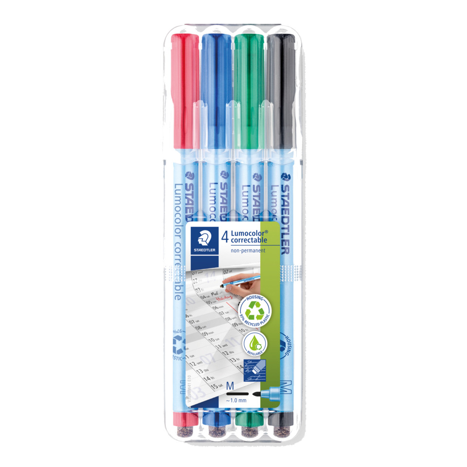 Fluoreszenzstifte, Marker, 4er-Set, Lumincolor, Staedtler