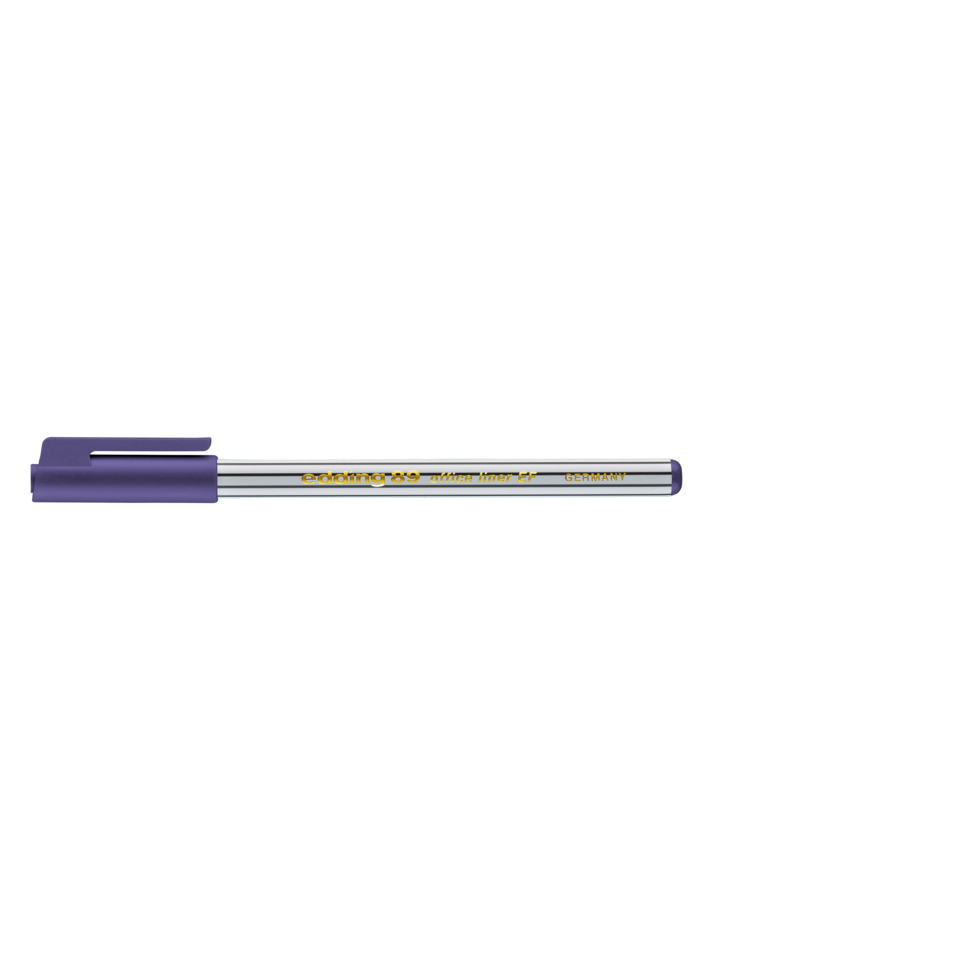 Kugelschreiber, Stift, Kugelschreiber mit Metallkörper, lila Clip, Gleitsehne?, Kugelschreiber, lila Deckel, Silberkörper, blaue Tinte, ausklappbarer Clip