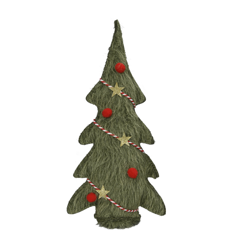 Kunstpflanze, Weihnachtsbaum, Draht/Filz Baum, Girlande, Zierde