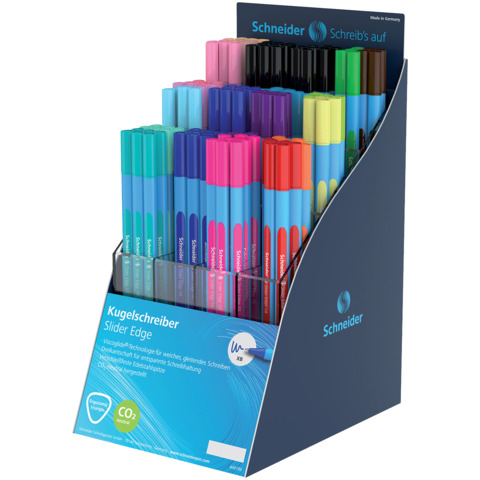 Kugelschreiber Slider Edge Colour/Pastell, im Display sortiert SCHNEIDER 305501