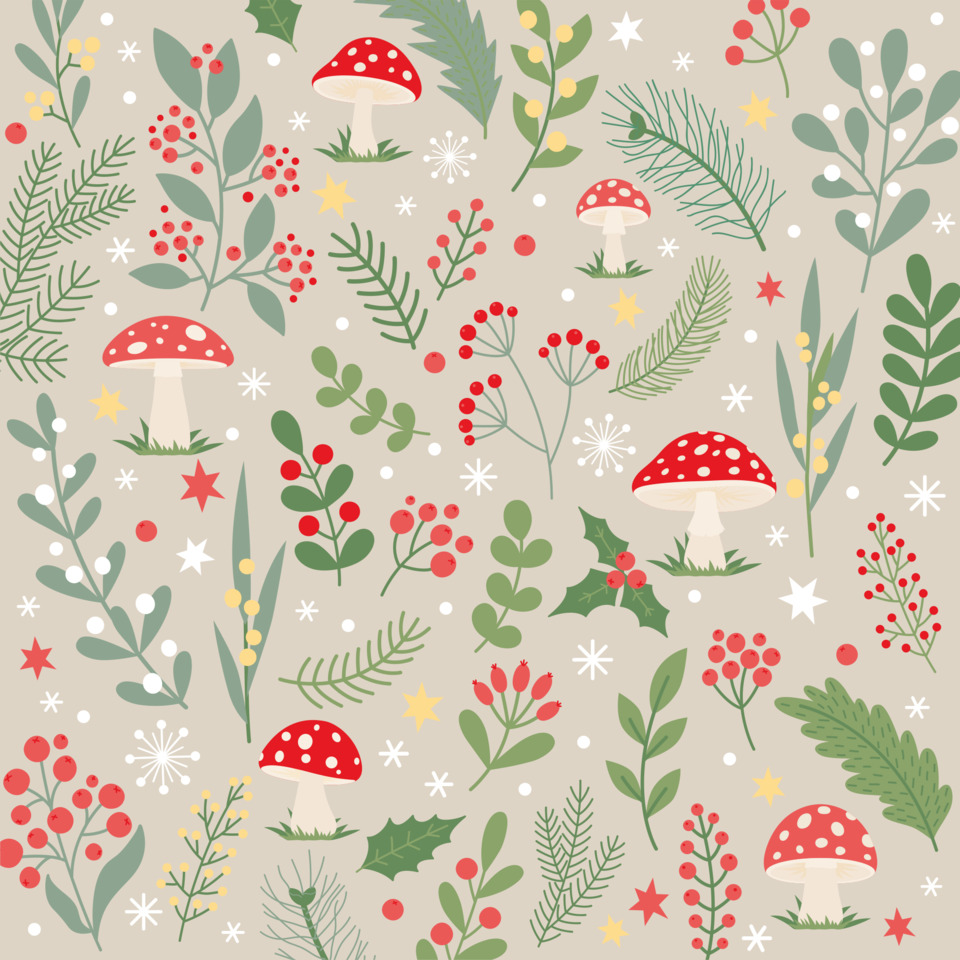pilz, rote kappe, waldmuster, pilze, naturmotiv