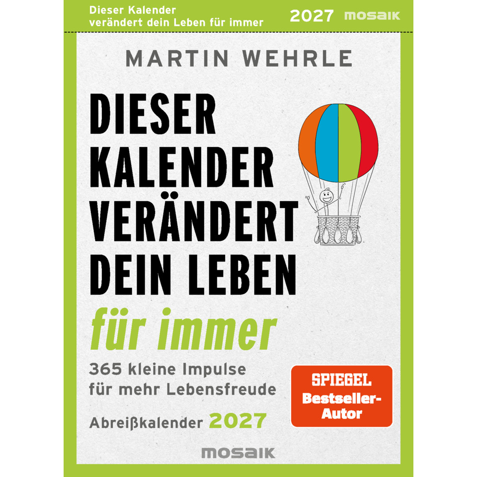 Kalender, Kleber, Mosaik, Abreißkalender, Buchcover