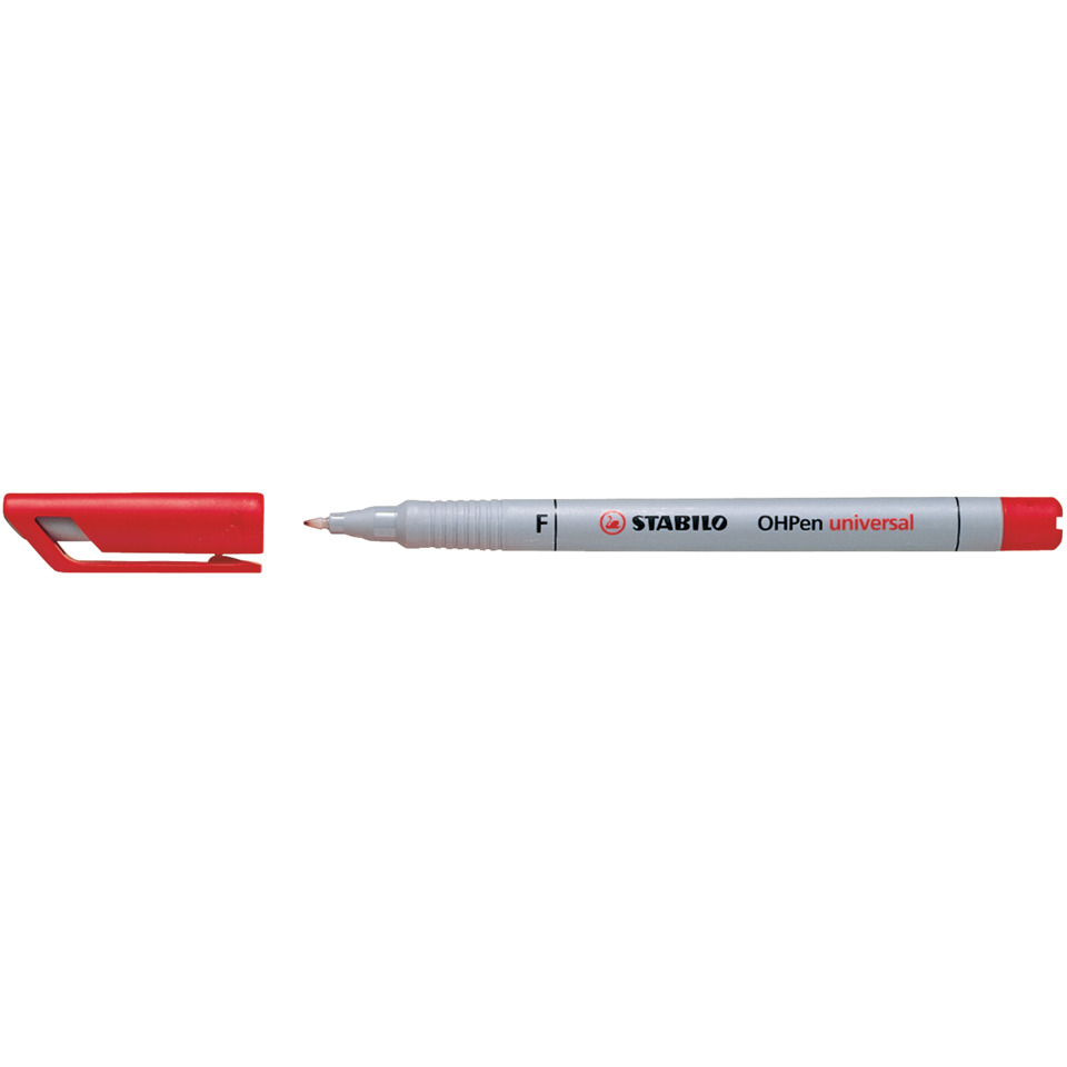 Filzstift, Marker, OHPen universal, Kappe abnehmbar, feine Spitze