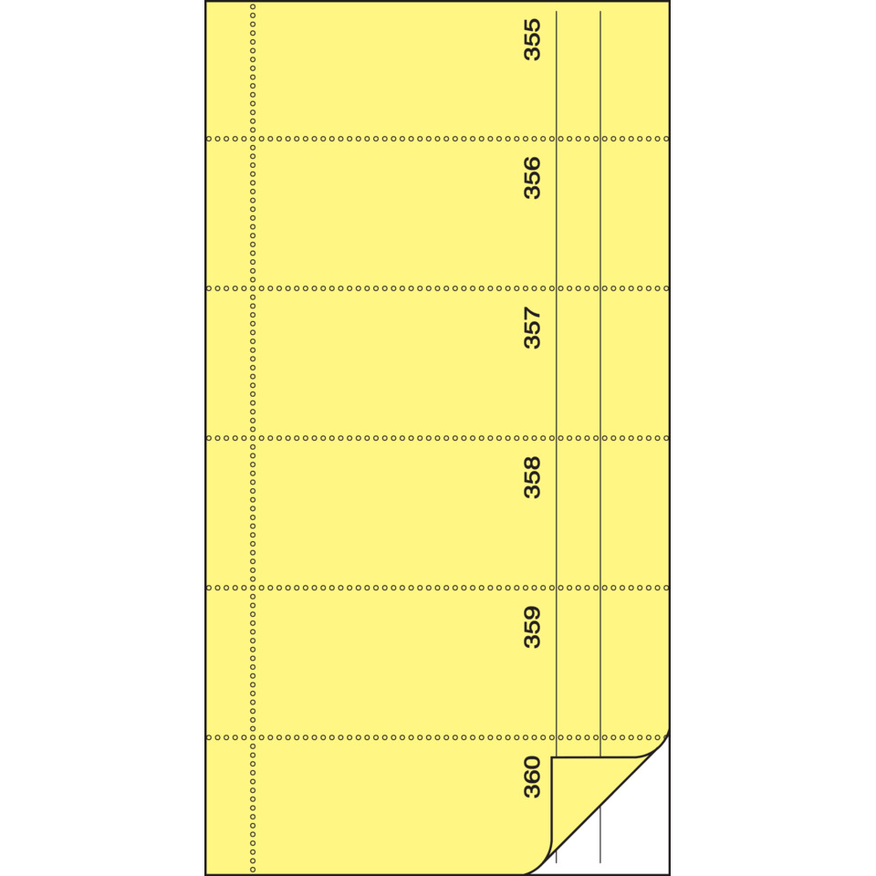 sticker sheet, labels, grid lines, yellow, page corner